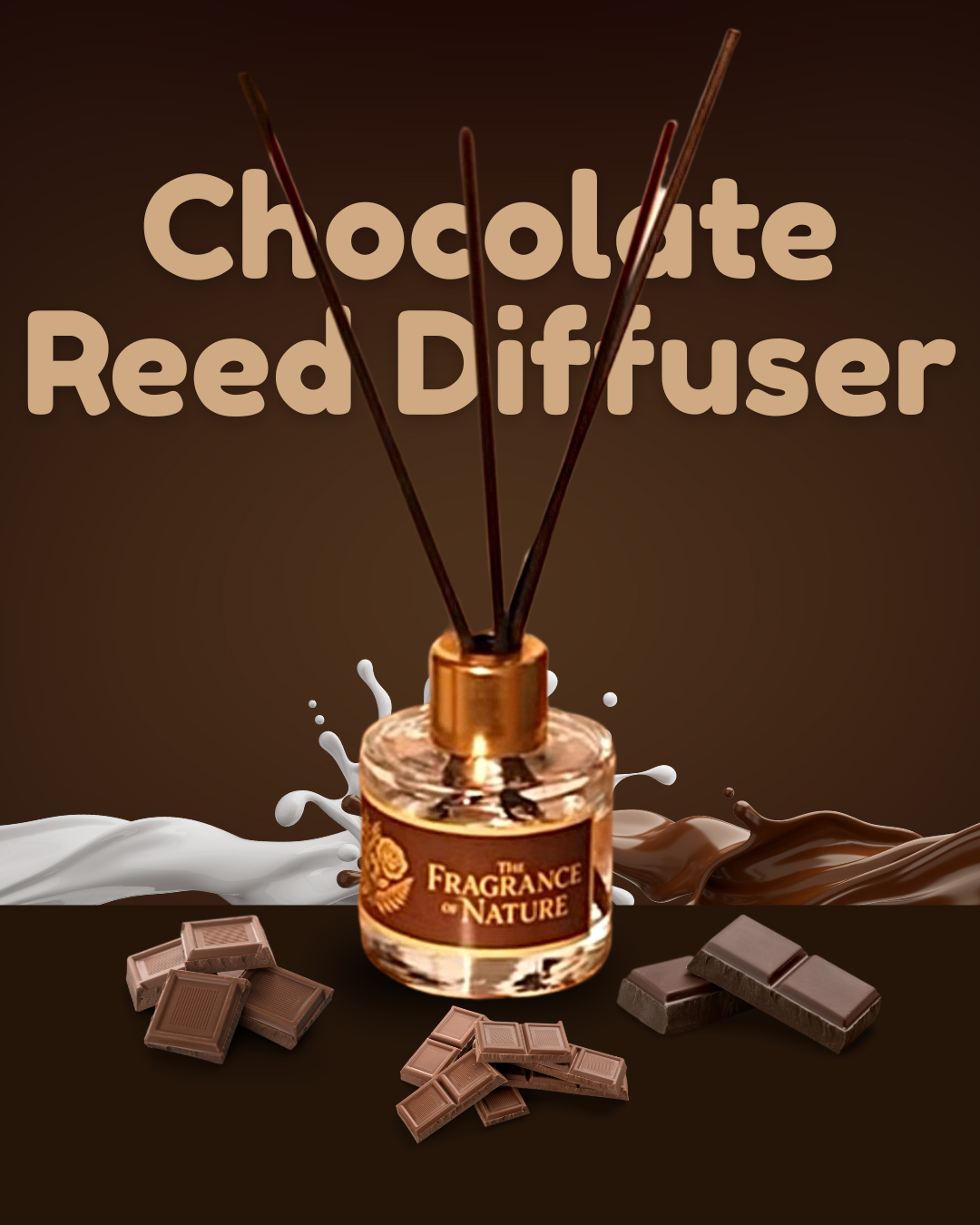 Fragrance of Nature Decadent Chocolate Delight Reed Diffuser