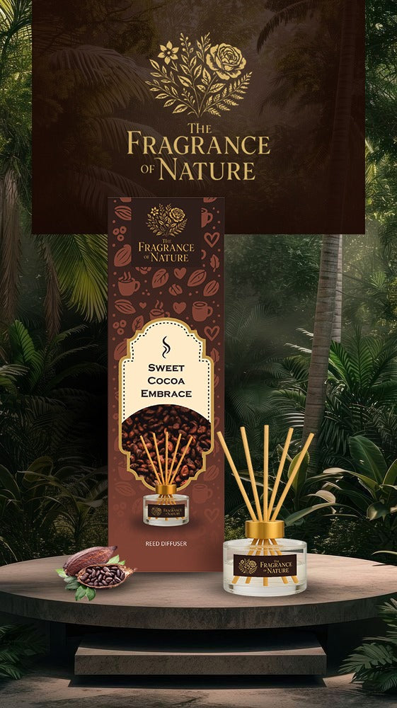 Fragrance of Nature Sweet Cocoa Embrace Reed Diffuser