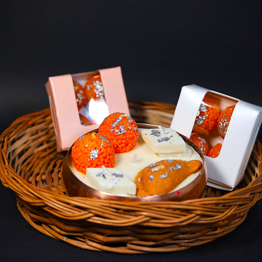 Fragrance of Nature – Festival Modak, Kaju Katli & Sanjori Scented Candle