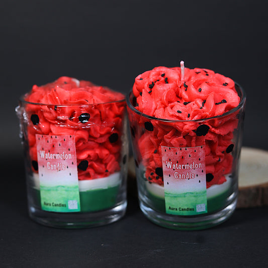 Fragrance of Nature – Watermelon Scented Multi Color Candle